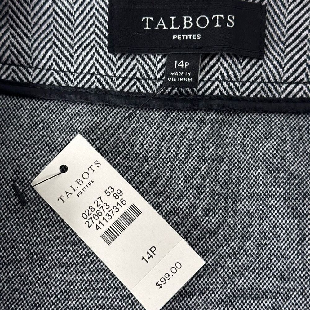 Talbots Women's Herringbone Skirt 14 Petite NEW - Picture 3 of 7